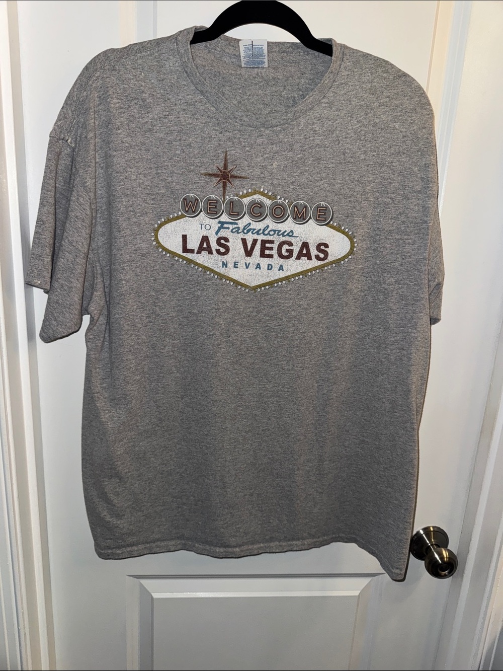 Delta Gray Las Vegas Graphic Short Sleeve Tee